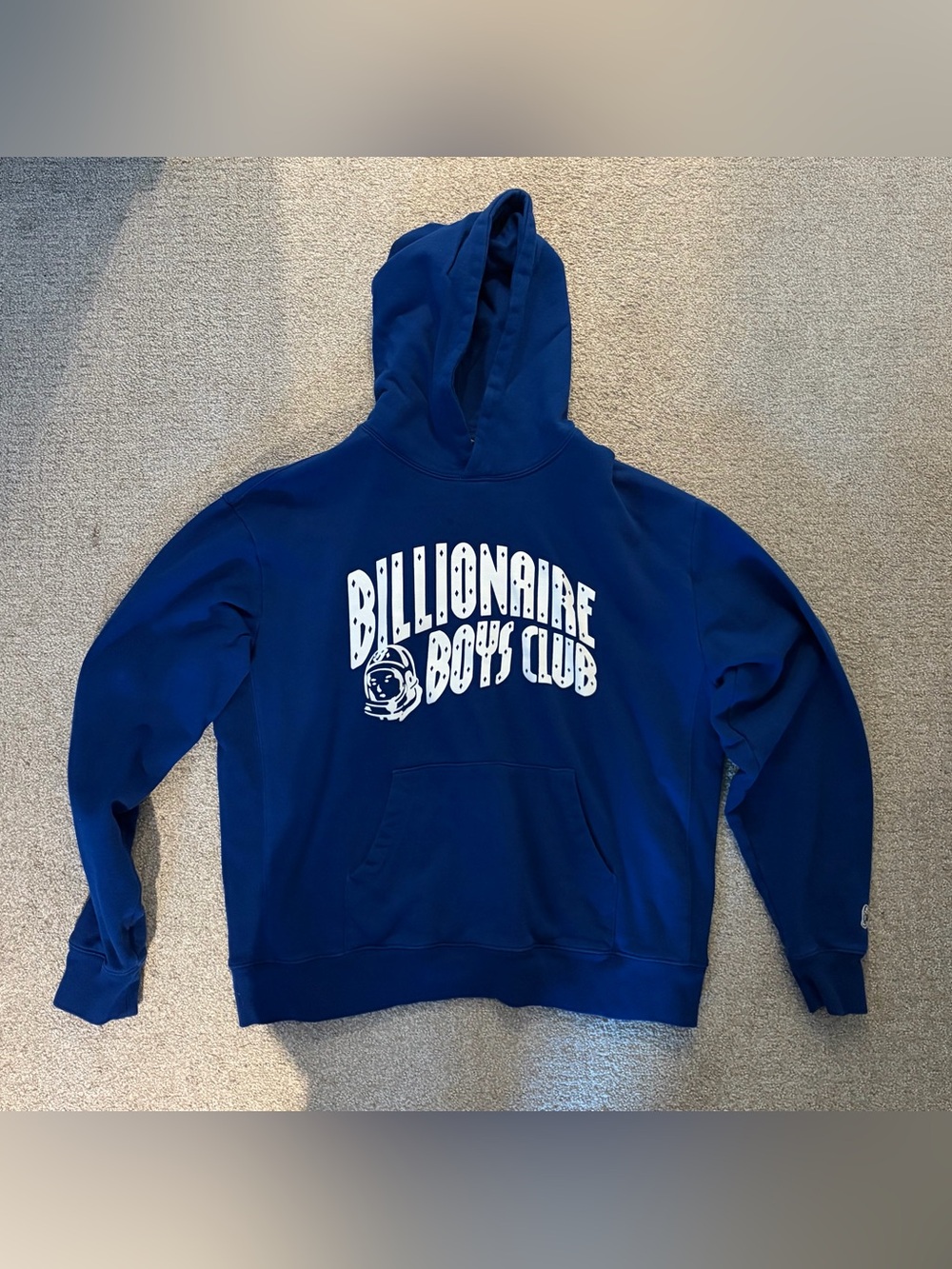 Billionaire Boys Club Royal Blue Pullover Hoodie with White Logo